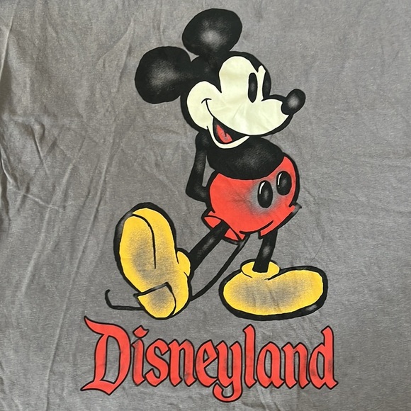 Gray Mickey Mouse Disneyland Tee, NWOT purchased at park last year, Size M - Picture 6 of 6